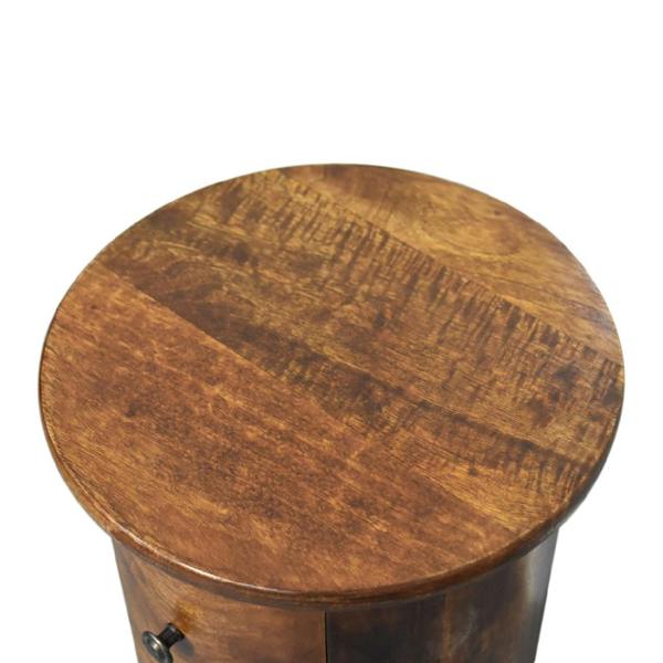 Artisan Furniture Solid Wood Mini Chestnut 2 Drawer Drum Chest