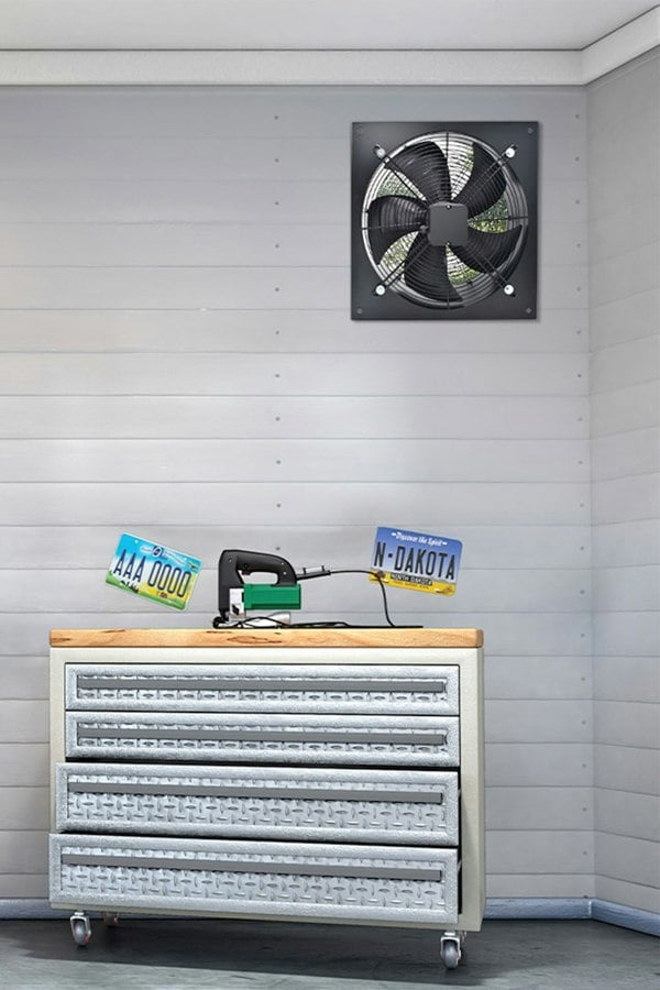 Living and Home Ventilation Wall-Mounted Exhaust Axial Fan 8-inch