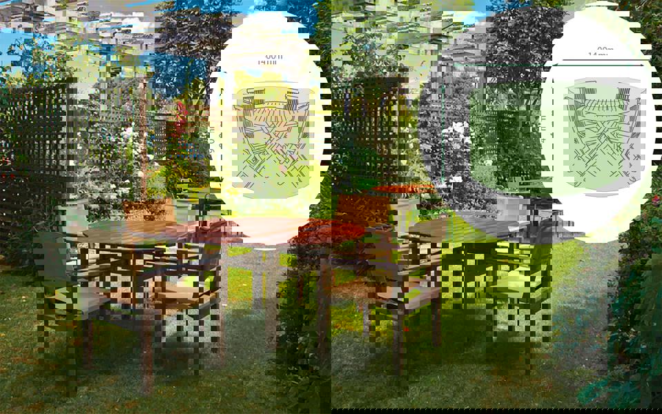 St Helens Home and Garden Water Resistant Small Round Patio Set Cover