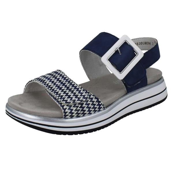 Remonte Ladies Remonte X Elle Faux Buckle Sandals D1J53