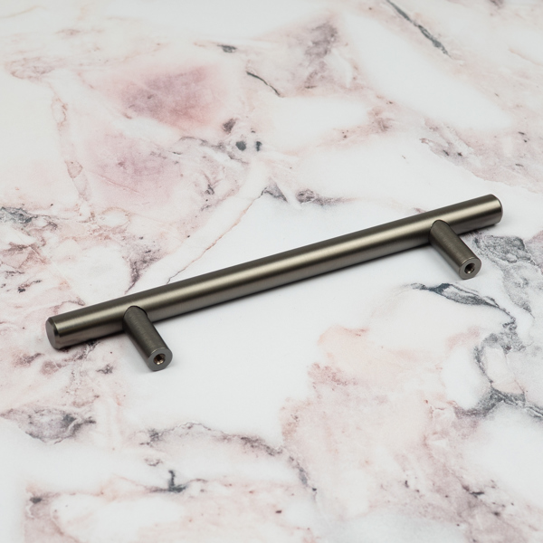 Handle & Home Gunmetal T-Bar Handles & Coordinating Pull Knob