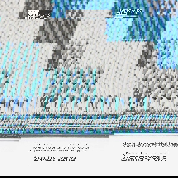 HOMESCAPES Outdoor Rug Luxury Waterproof Reversible Recycled, For Garden, Mia Aztec