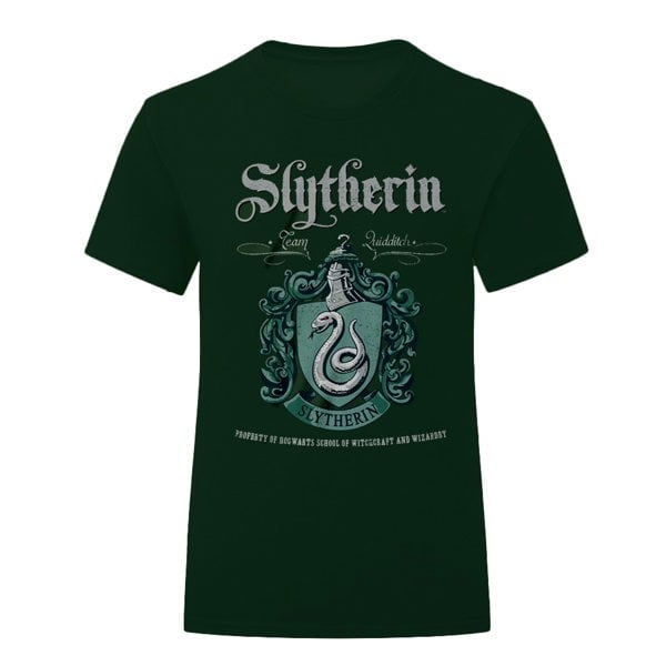 Harry Potter Unisex Adult Slytherin T-Shirt - Forest Green