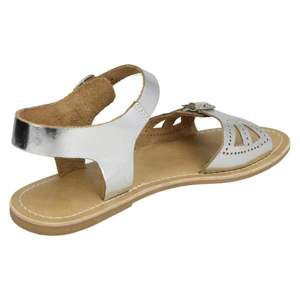 Leather Collection Ladies Leather Collection Flat Buckle Sandals