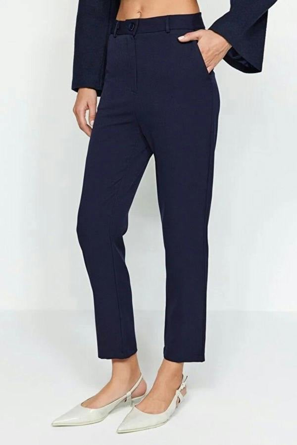 WOVCOR Basic Cigarette Skinny Leg Woven Trousers