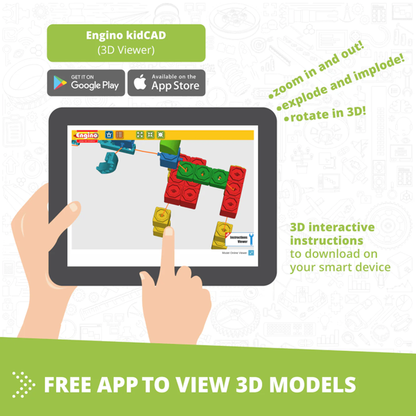 Engino STEM Qboidz Starter Set (1-2 students in plastic box))