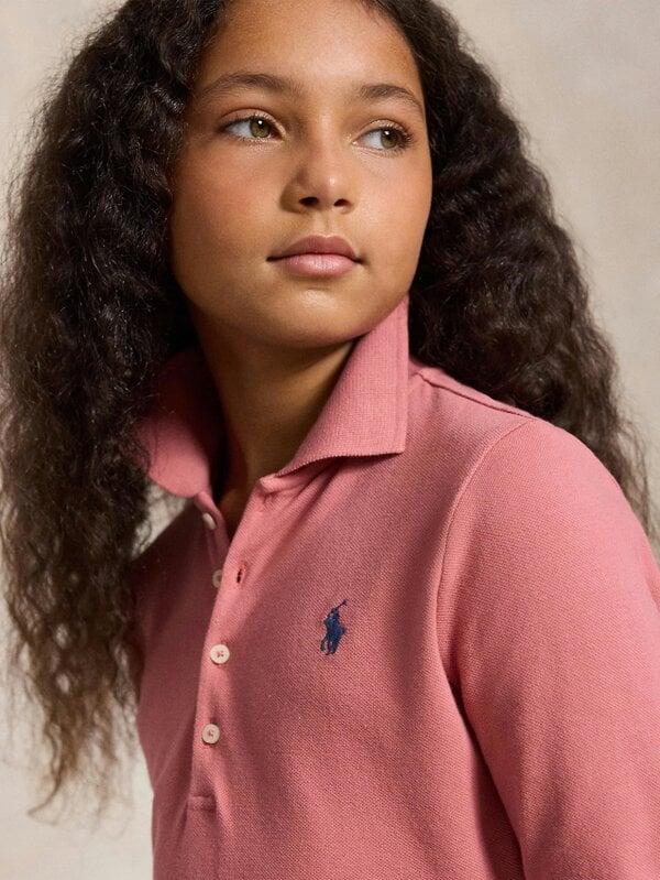 Ralph Lauren Kids Ralph Lauren Girls Logo Polo Dress in Pink