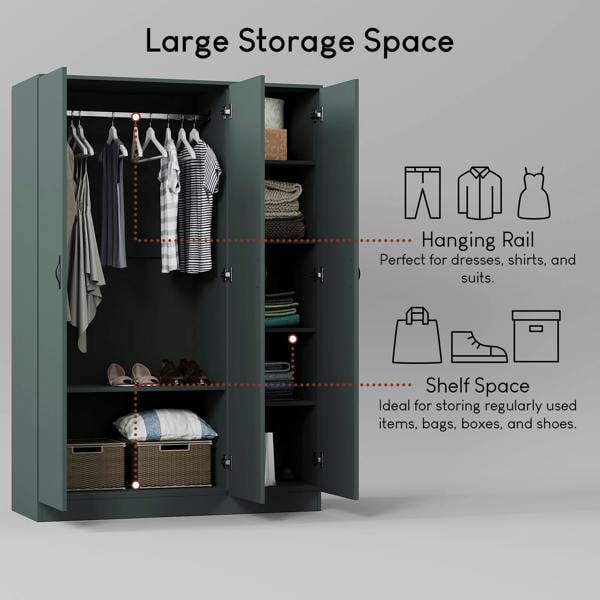 Vida Designs Riano 3 Door Wardrobe