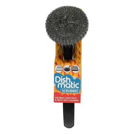 Dishmatic Scrubbee Solid Steel Handle Stainless Steel Scourer Head, 1 count