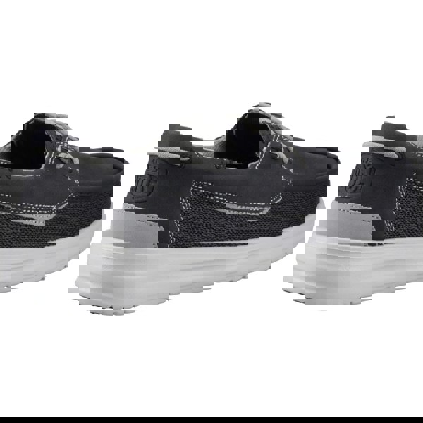 HEYDUDE Welsh Grip Classic Mesh Cotton Blend Men's Black/Storm Gray Boat Shoes