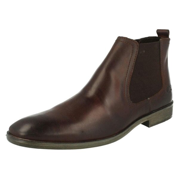Base London Mens Base London Pull On Chelsea Boots Saffron - Waxy Brown