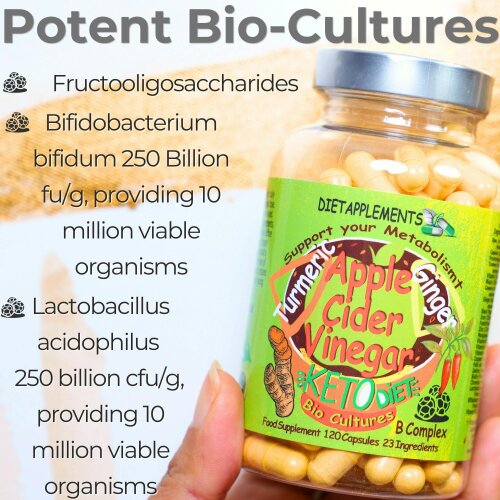 Dietapplements Raw Unfiltered Apple Cider Vinegar with the Mother, Vitamins & Minerals Complex