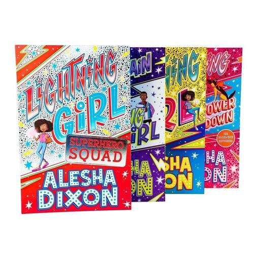 Alesha Dixon Lightning Girl 4 Books Collection Set - Lightning Girl Superhero Squad, Secret Supervillain, Superpower Showdown