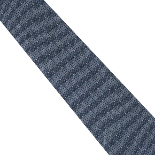 Dunhill silk tie in a stripe and longtail logo pattern