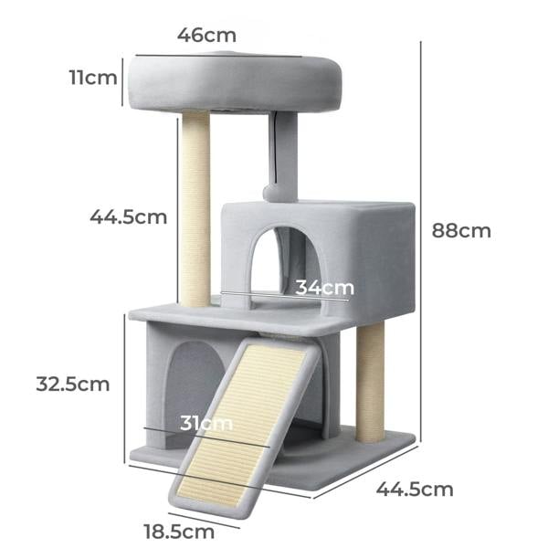 Skylos Cat Tree Tower Multi-Level Scratching Posts Condo House Cat Furniture