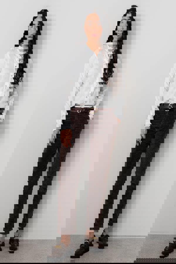 Lily & Me Sage Frill Blouse White