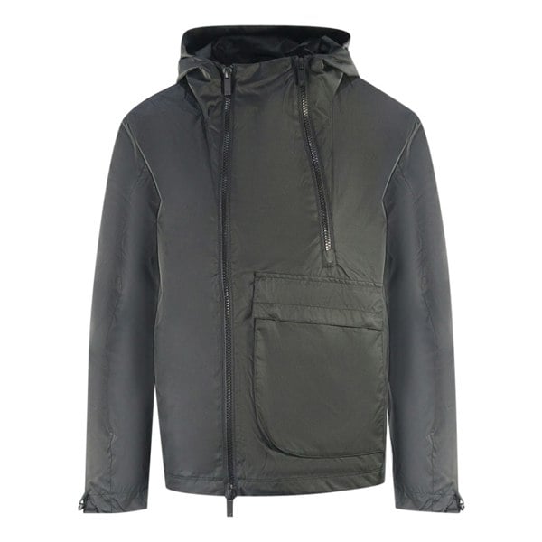 Lyle & Scott Dual Zip Hooded Jacket - Black