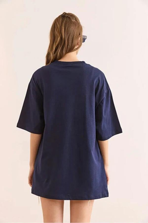 Hoxton Gal 100% Cotton T-Shirt with Side Buttons