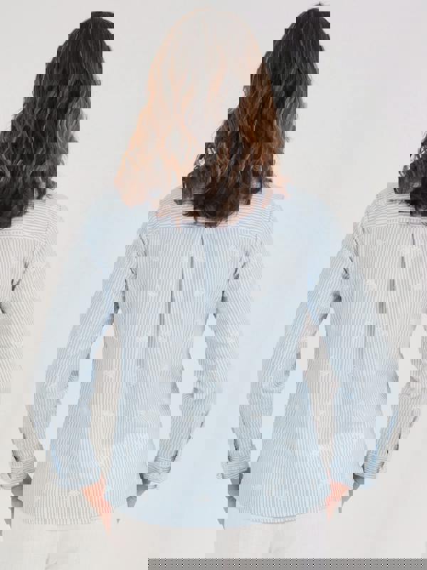 TIGI Stripe And Sprig Embroidery Shirt