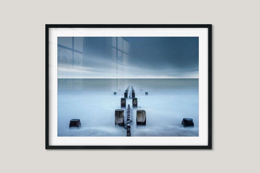 Minimalist ocean artwork