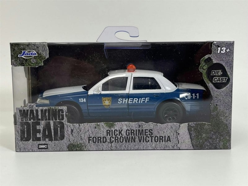a toy car in a box