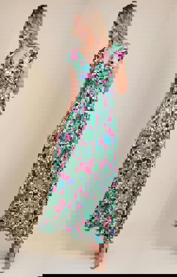 Alie Street London Sophia Maxi Dress Petite - Paradise Green