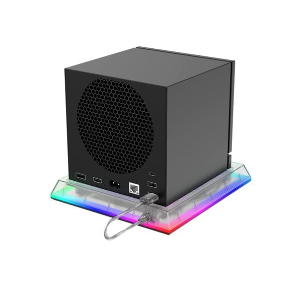 Venom Steam Machine LED Console Stand with 8 Colour RGB Lighting and Ventilated Base