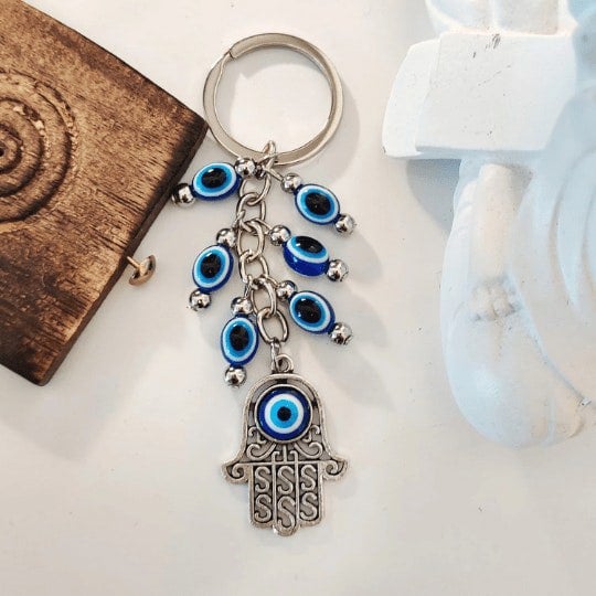 Fatima Hand Devil Eye Keyring