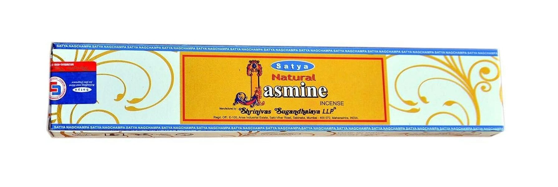 Satya Natural Jasmine Incense Sticks, Pack of 12
