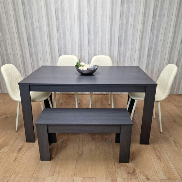 Kosy Koala Dining Table Set with 4 Chairs and a Bench Dining Room and Kitchen table set of 4