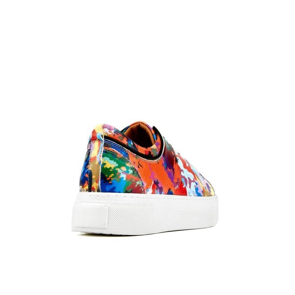 Embassy London Camila - Summer Colours - Women's white sole trainers in eye catching soft leather
