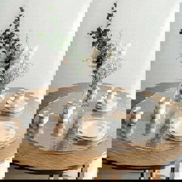 Nicoman PVC Round Table Protector Mat - Transparent / Frosted