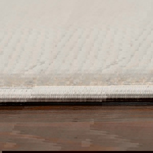 cream colour, abstract design, stain-resistant, Cosy comfort rug, non-static