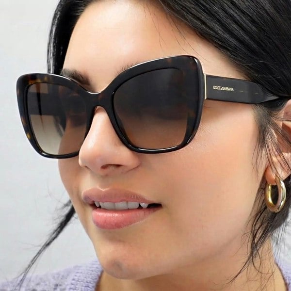Dolce & Gabbana Sunglasses DG4348 501/8G Black Grey Gradient