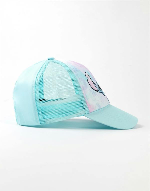 Disney Girls Blue Lilo & Stitch Adjustable Curved Peak Cap (One Size)
