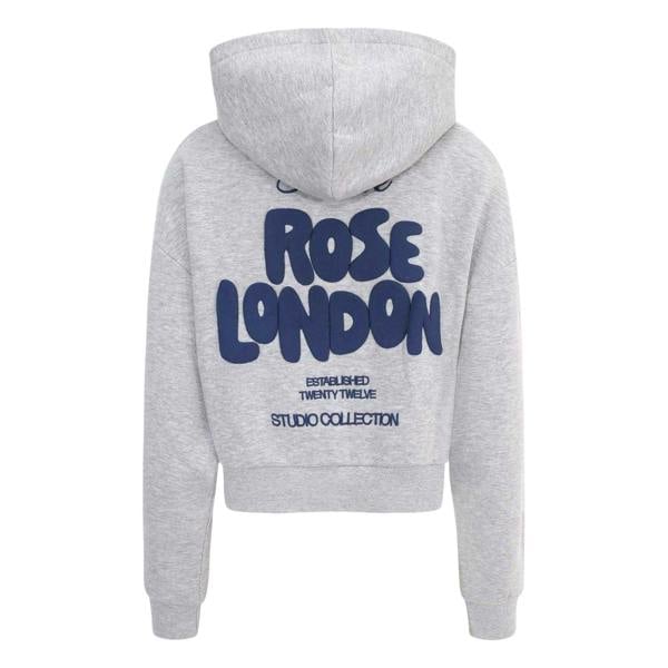 London Womens/Ladies Long-Sleeved Hoodie - Grey Marl - 