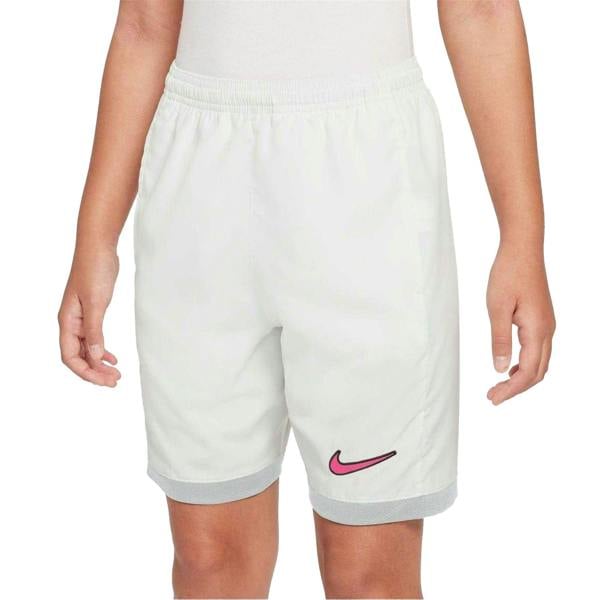 Nike Childrens/Kids Dri FIT Academy Graphic Football Shorts - White/Black - 