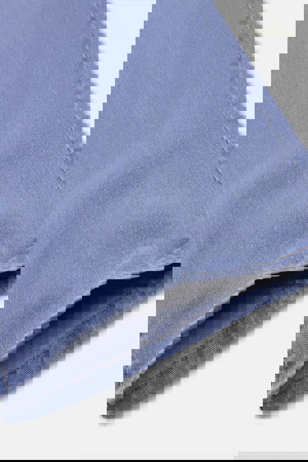 ENORSIA Sky Decorative Button Cropped Wide Leg Jeans