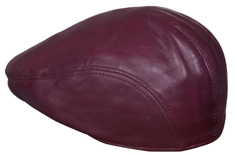 Infinity Leather Mens Leather Peaky Blinders Newsboy Flat Hat