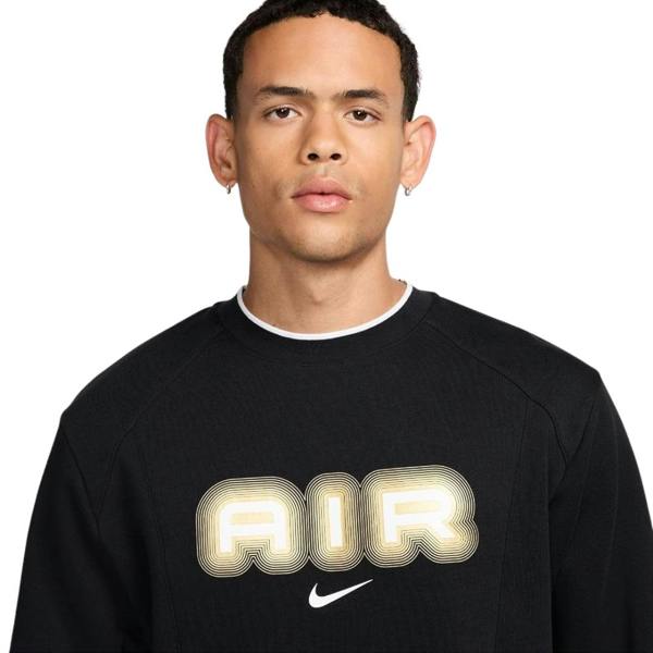Nike Air Crew Neck Fleece Black Sweatshirt XS