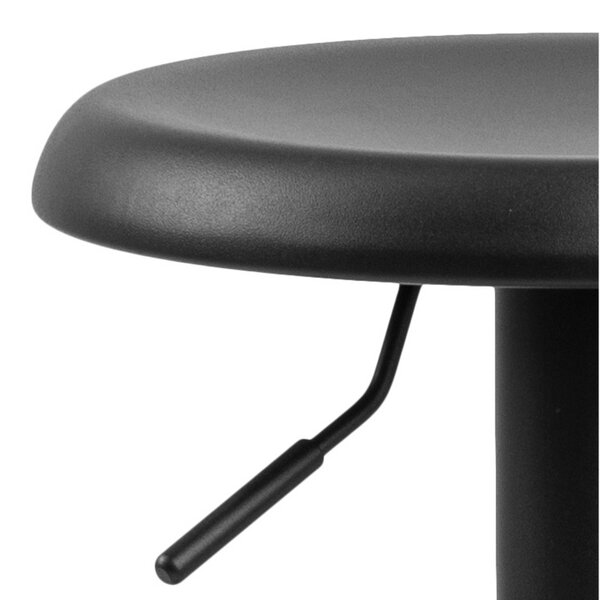 Wyld Haus Set of 2 Cloverstone Black Swivel Bar Stools