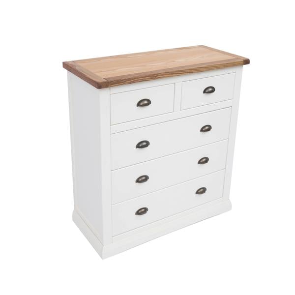 Cabinet Bits Cosenza 5 Drawer Chest of Drawers Brass Cup Handle