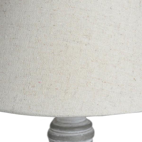 Hill Interiors Incia Table Lamp (UK Plug) - Brown/White - 