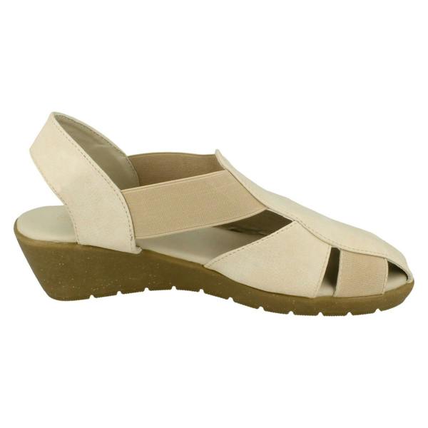 Down to Earth Ladies Casual Down To Earth Sling Back Wedge Sandal