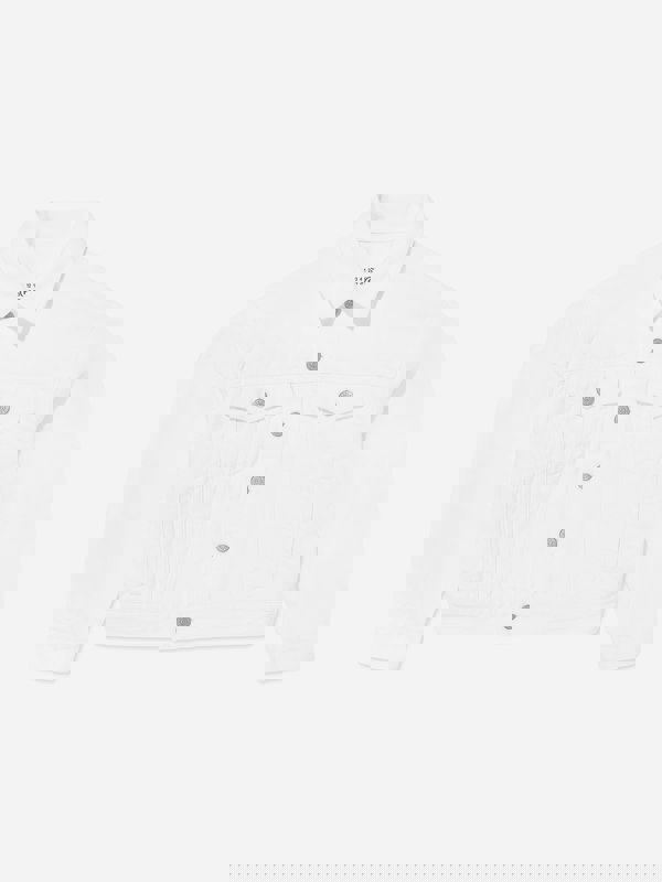 MM6 Maison Margiela Kids Denim Jacket in Ivory