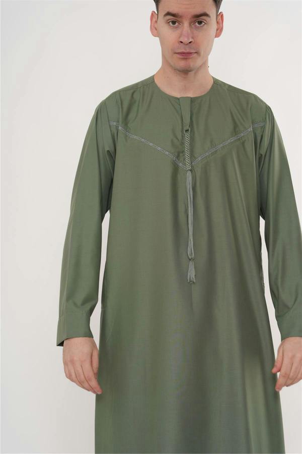 Infinity Leather Men's Ramadan Eid Moroccan Jubba Robe Djellaba Thobe - TT-008