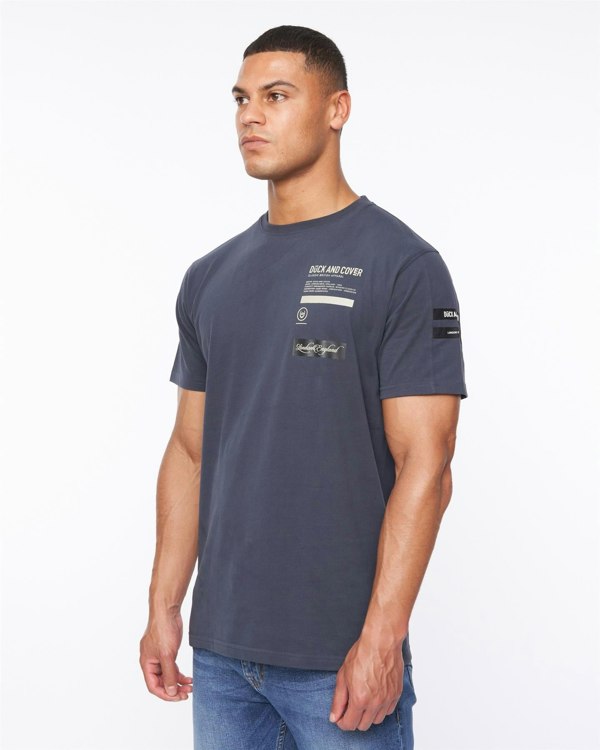 Duck and Cover Jennerkins T-Shirt - Navy