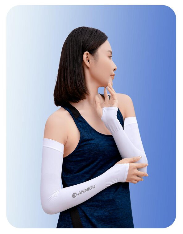 Anniou Wholesale Antibacterial Uv Knitted Arm Sleeves