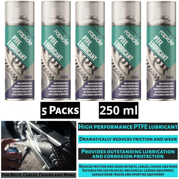 Rapide 5X Rapide PTFE Lubricant Spray 250ml