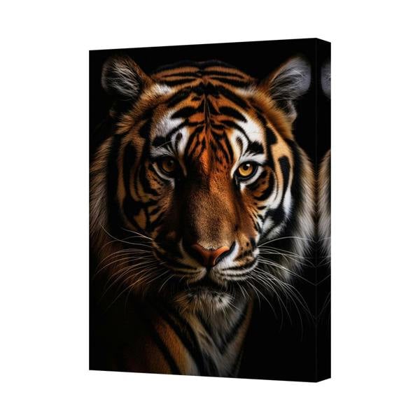 Benjamin Tate Design Tiger Canvas Wall Art Portrait Striking Tiger Face On Canvas